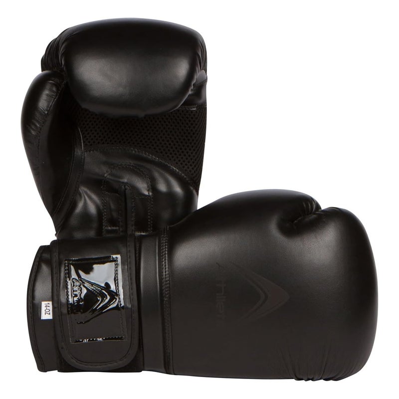 Athllete Men's Boxing Gloves 16 oz  Training & Sparring  Black/Black - Image 1